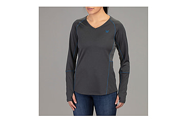 Image of Vortex Weekend Rucker Long Sleeve Top - Womens, Charcoal, Small, 121-26-CHRS