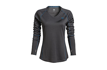 Image of Vortex Weekend Rucker Long Sleeve Top - Womens, Charcoal, Small, 121-26-CHRS