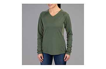 Image of Vortex Weekend Rucker Long Sleeve Top - Womens, Green, Extra Small, 121-26-FNIXS