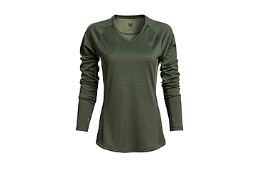 Image of Vortex Weekend Rucker Long Sleeve Top - Womens, Green, Extra Small, 121-26-FNIXS