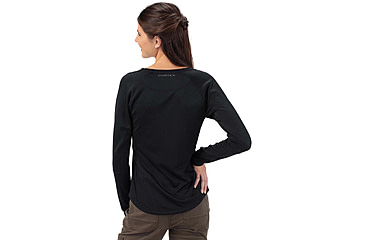 Image of Vortex Weekend Rucker Long Sleeve Tops - Womens, Black, M, 121-26-BLKM