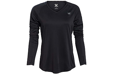 Image of Vortex Weekend Rucker Long Sleeve Tops - Womens, Black, M, 121-26-BLKM