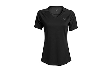 Image of Vortex Weekend Rucker Short Sleeve Top - Womens, Black, Large, 121-25-BLKL