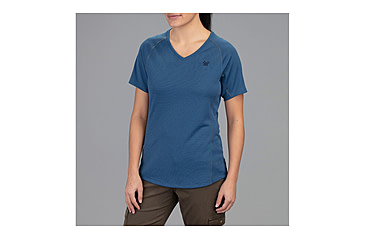Image of Vortex Weekend Rucker Short Sleeve Top - Womens, Blue, Medium, 121-25-DKBM