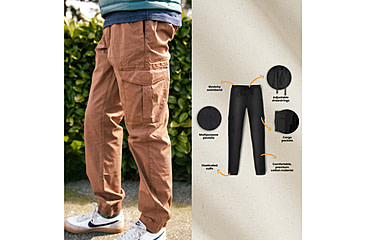 Image of White Duck Cargo Stretch Jogger Pants - Mens, Caramel, Large, WD-JPC-CA-03