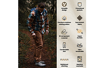 Image of White Duck Cargo Stretch Jogger Pants - Mens, Caramel, Large, WD-JPC-CA-03