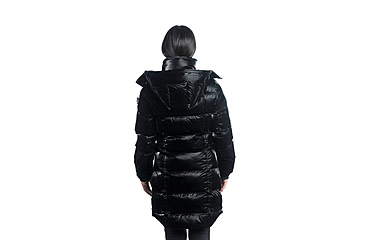 Image of Woodpecker Penguin Long Coat - Womens, All Wet Black, Small, 682670666825