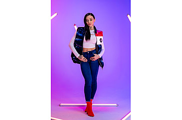 Image of Woodpecker Vest, Red Winged/Navy Red White, S, WPU001-RW-S