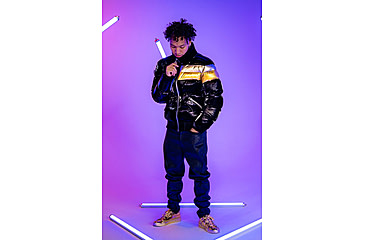 Image of Woodpecker Woody Bomber Jacket - Men's, Firebird Black, XLarge, WPM001-FB-XL