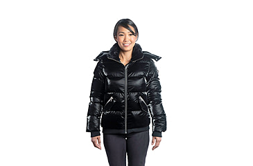 Image of Woodpecker Woody Bomber Jacket - Women's, All Wet Black, XLarge, WPW006-AWB-XL