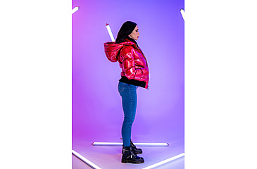 Image of Woodpecker Woody Bomber Jacket - Womens, Raspberry/Red, L, WPW006-RAS-L