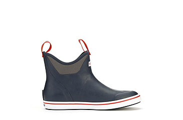 Image of Xtratuf 6 in Ankle Deck Boot - Mens, Navy/Red, 11, 22733-NVY-110