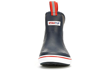 Image of Xtratuf 6 in Ankle Deck Boot - Mens, Navy/Red, 11, 22733-NVY-110