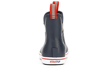 Image of Xtratuf 6 in Ankle Deck Boot - Mens, Navy/Red, 11, 22733-NVY-110