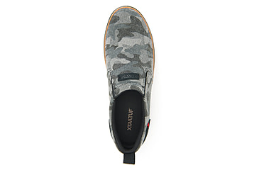 Image of Xtratuf Canvas Sharkbyte Deck Shoe - Mens, Black Camo, 7, XSB-002-BLK-070