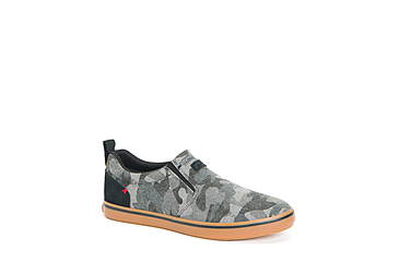 Image of Xtratuf Canvas Sharkbyte Deck Shoe - Mens, Black Camo, 7, XSB-002-BLK-070