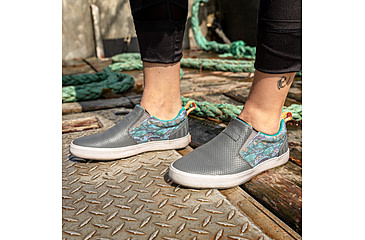 Image of Xtratuf Canvas Sharkbyte Deck Shoe - Womens, Gray, 11, XSW-7GG-GRY-110