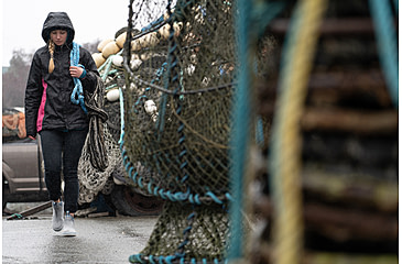 Image of Xtratuf Leather 6 in Ankle Deck Boot - Womens, Gray/Isa Dolphin/Blue Mirage/Waveprint, 6, XWAL-1BG-GRY-060