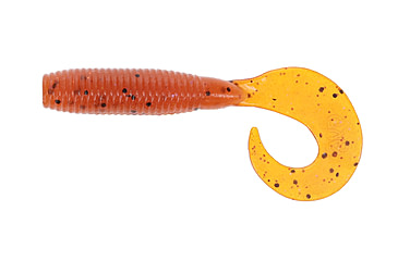 Image of Yamamoto Baits  Single Tail Grub, 20, 4in, Fire Craw, YAM-40-20-9003