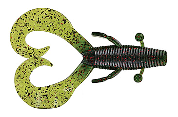 Image of Yamamoto Baits Cowboy Creature Bait, 4in, 7pk, Watermelon w/Black &amp; Red Flake, 136-07-208