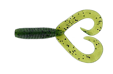 Image of Yamamoto Baits Double Tail Grub 4in, 20pk, Watermelon &amp; Black, 15-20-194