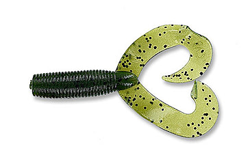 Image of Yamamoto Baits Double Tail Grub 5in, 20pk, Watermelon with Large Black, 16-20-194