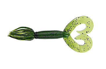 Image of Yamamoto Baits Double Tail Hula Grub, 5in, 10pk, Fading Watermelon/Black Flake, 97-10-194J