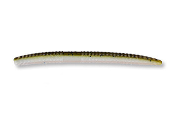 Image of Yamamoto Baits Senko Worm, 10, 5in, Green Pumpkin-White, YAM-9-10-981