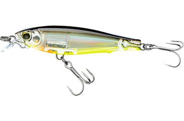 Image of Yo-Zuri 3D Inshore Fingerling Suspending Lure, 100mm, 4in, Black Silver Chartreuse, R1410 BSCL