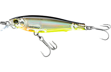 Image of Yo-Zuri 3D Inshore Fingerling Suspending Lure, 70mm, 2-3/4in, Black Silver Chartreuse, R1409 BSCL