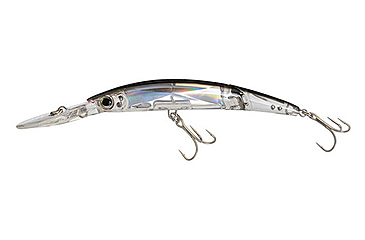 Image of Yo-Zuri Crystal 3D Minnow Deep Diver Jointed Luge, 130mm, Silver/Black, F1155 C4