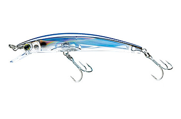 Image of Yo-Zuri Crystal 3D Minnow Floating Luge, 90mm, Silver/Blue, F1145 B