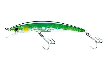 Image of Yo-Zuri Crystal 3D Minnow Floating Luge, 130mm, Silver/Green, F1147 C44
