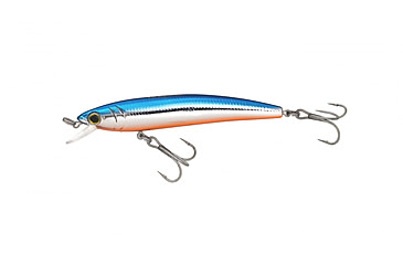 Image of Yo-Zuri Pins Minnow Floating Lure, 90mm, Blue/Chrome, F1163 BT