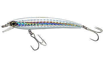 Image of Yo-Zuri Pins Minnow Floating Lure, 90mm, Holographic Silver Minnow, F1163 HSR