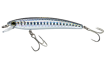 Image of Yo-Zuri Pins Minnow Floating Lure, 90mm, Silver/Black, F1163 BL