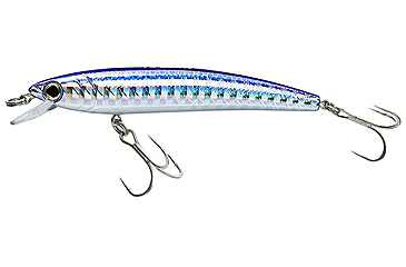 Image of Yo-Zuri Pins Minnow Sinking Lure, 70mm, Silver/Blue, F1165 M177
