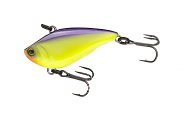 Image of Yo-Zuri Rattln Vibe Mini Lure, 40mm, Purple Back Chartreuse, R1354 PUCL