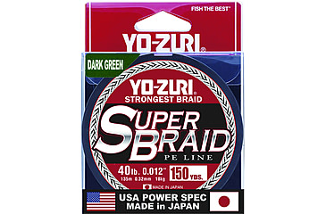 Image of Yo-Zuri SuperBraid Line 40lb 150yd Green Boxed, YZSB40LBDG150YD