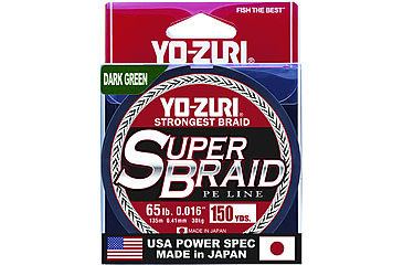 Image of Yo-Zuri SuperBraid Line 65lb 150yd Green Boxed, YZSB65LBDG150YD