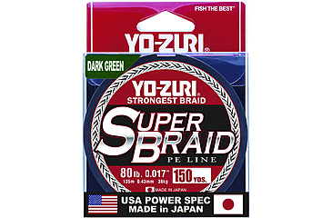 Image of Yo-Zuri SuperBraid Line 80lb 150yd Green Boxed, YZSB80LBDG150YD