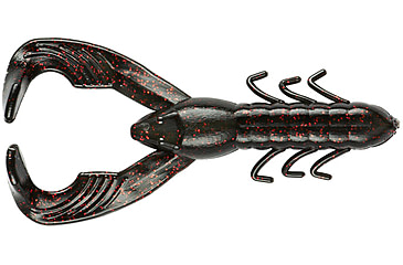 Image of Yum Christie Craw Swim Bait, 8 Pack, 3.5in, Black Neon, YCW301