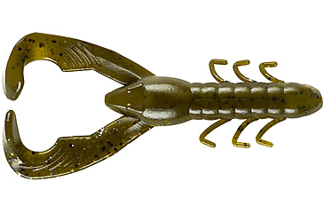 Image of Yum Christie Craw Swim Bait, 8 Pack, 3.5in, Green Pumpkin Flash, YCW3276