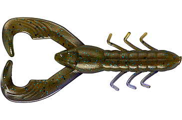 Image of Yum Christie Craw Swim Bait, 8 Pack, 3.5in, Olive Shadow, YCW3275