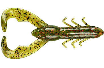 Image of Yum Christie Craw Swim Bait, 8 Pack, 3.5in, Watermelon Red Flake, YCW302