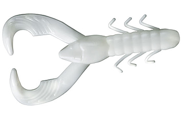 Image of Yum Christie Craw Swim Bait, 8 Pack, 3.5in, White, YCW327