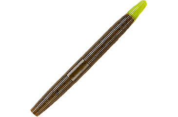 Image of Yum Dinger Bulk Bait, 30 Pack, 4in, Green Pumpkin/Charteuse, YDG4BK59-30