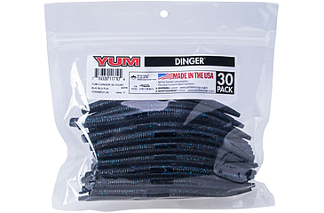 Image of Yum Dinger Bulk Bait, 5in, Black Blue Flake, YDG5BK21-30