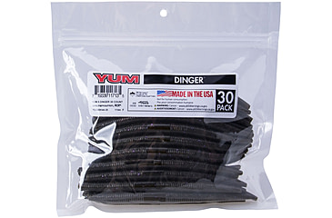 Image of Yum Dinger Bulk Bait, 5in, Green Pumpkin Purple Flake, YDG5BK44-30