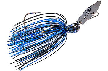 Image of Z-man Chatterbait Jack Hammer Jig Head, 1/2oz, Black/Blue, CBJH12-06